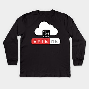 Byte me Kids Long Sleeve T-Shirt